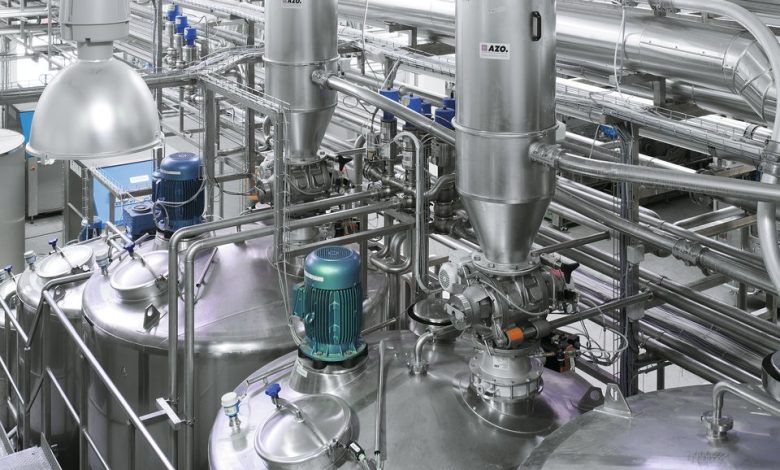 سیستم انتقال مواد نیوماتیکی در کارخانه کاشی و سرامیک