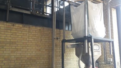 سیستم انتقال مواد پودری به مخازن و اکسترودر